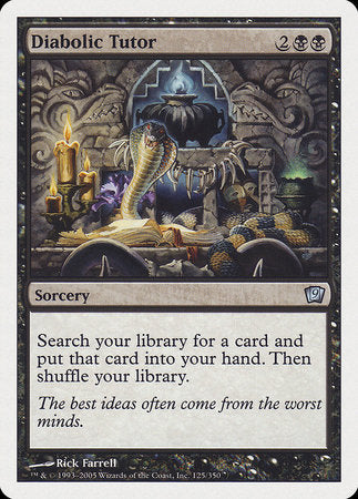Diabolic Tutor [Ninth Edition] | Enigma On Main