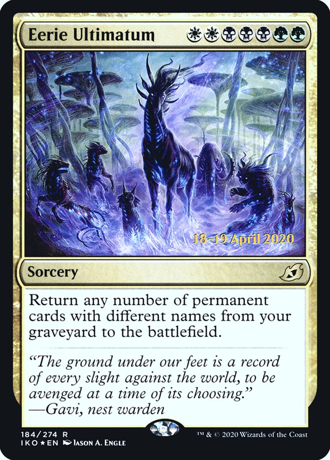 Eerie Ultimatum  [Ikoria: Lair of Behemoths Prerelease Promos] | Enigma On Main