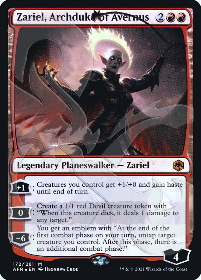 Zariel, Archduke of Avernus (Ampersand Promo) [Dungeons & Dragons: Adventures in the Forgotten Realms Promos] | Enigma On Main