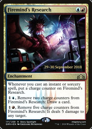 Firemind's Research [Guilds of Ravnica Promos] | Enigma On Main