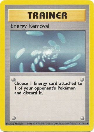 Energy Removal (92/102) [Base Set Unlimited] | Enigma On Main