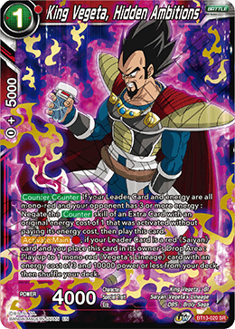 King Vegeta, Hidden Ambitions (Super Rare) [BT13-020] | Enigma On Main