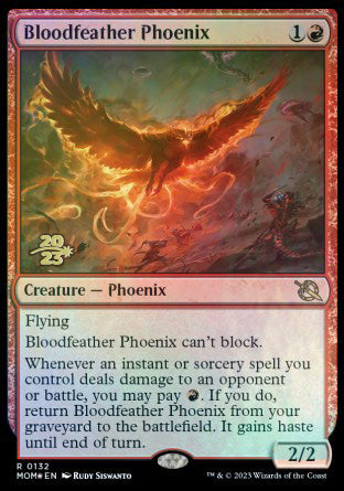 Bloodfeather Phoenix [March of the Machine Prerelease Promos] | Enigma On Main
