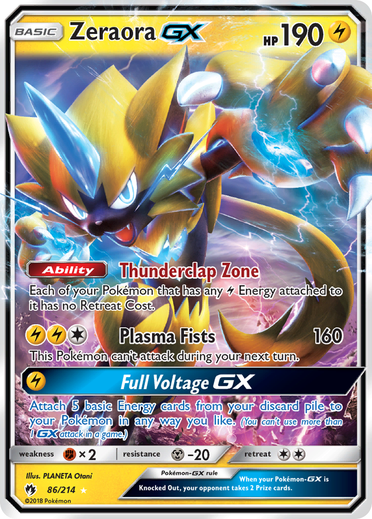 Zeraora GX (86/214) [Sun & Moon: Lost Thunder] | Enigma On Main