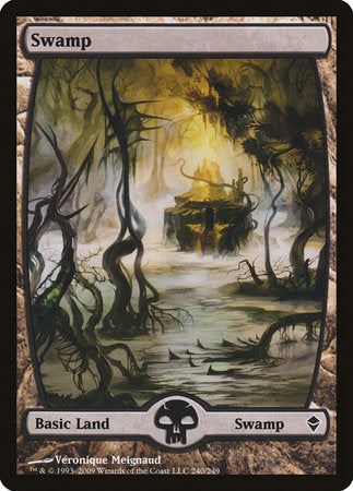 Swamp (240) - Full Art [Zendikar] | Enigma On Main