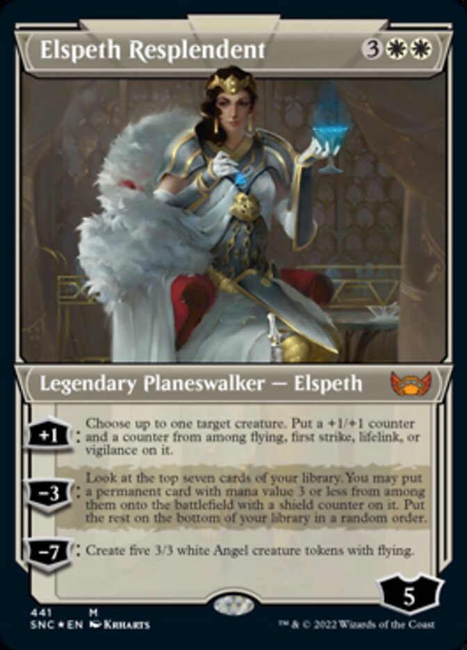 Elspeth Resplendent (Showcase Art Deco Foil Etched) [Streets of New Capenna] | Enigma On Main