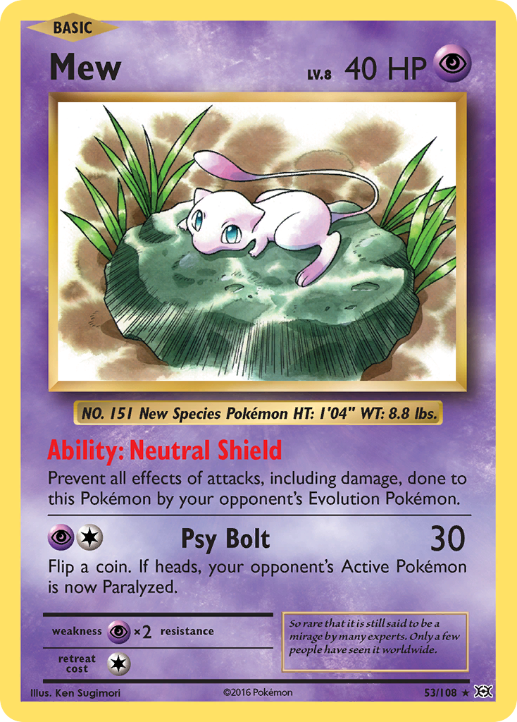 Mew (53/108) [XY: Evolutions] | Enigma On Main