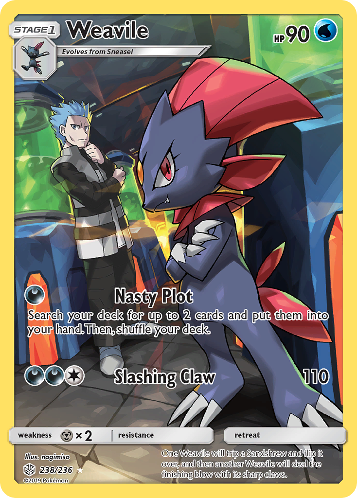 Weavile (238/236) [Sun & Moon: Cosmic Eclipse] | Enigma On Main