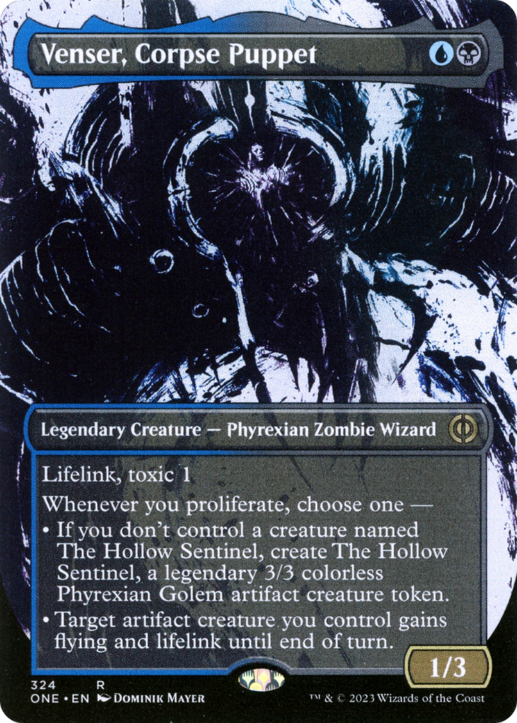 Venser, Corpse Puppet (Borderless Ichor) [Phyrexia: All Will Be One] | Enigma On Main