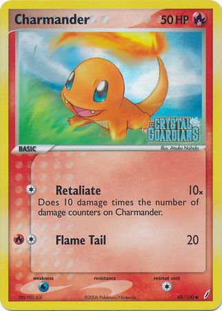 Charmander (48/100) (Stamped) [EX: Crystal Guardians] | Enigma On Main