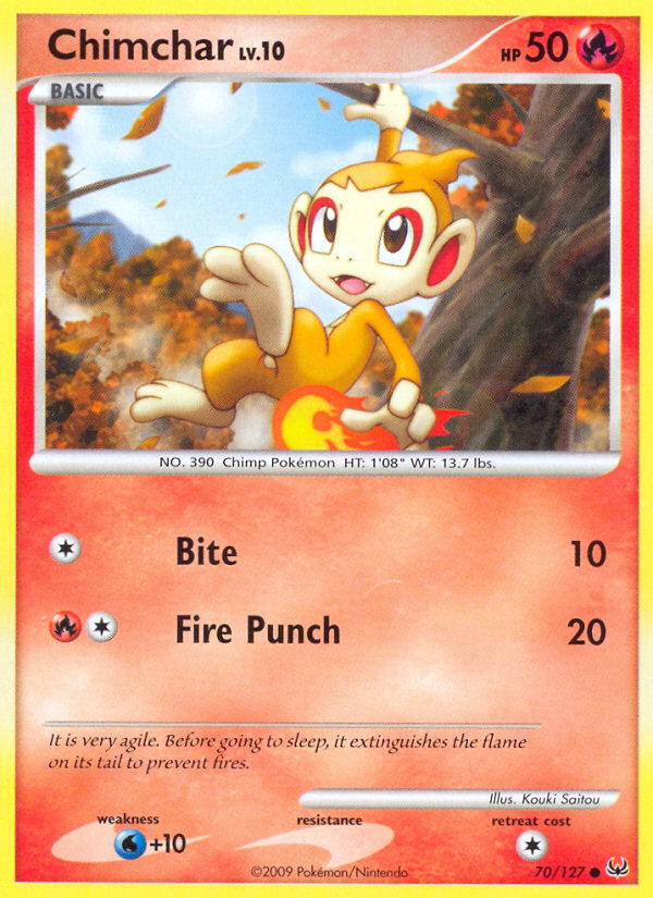 Chimchar (70/127) [Platinum: Base Set] | Enigma On Main