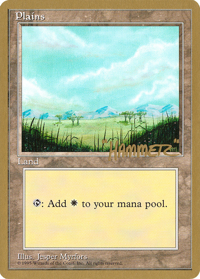 Plains (shr365) (Shawn "Hammer" Regnier) [Pro Tour Collector Set] | Enigma On Main