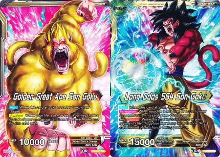 Golden Great Ape Son Goku // Long Odds SS4 Son Goku (SD5-01) [Oversized Cards] | Enigma On Main