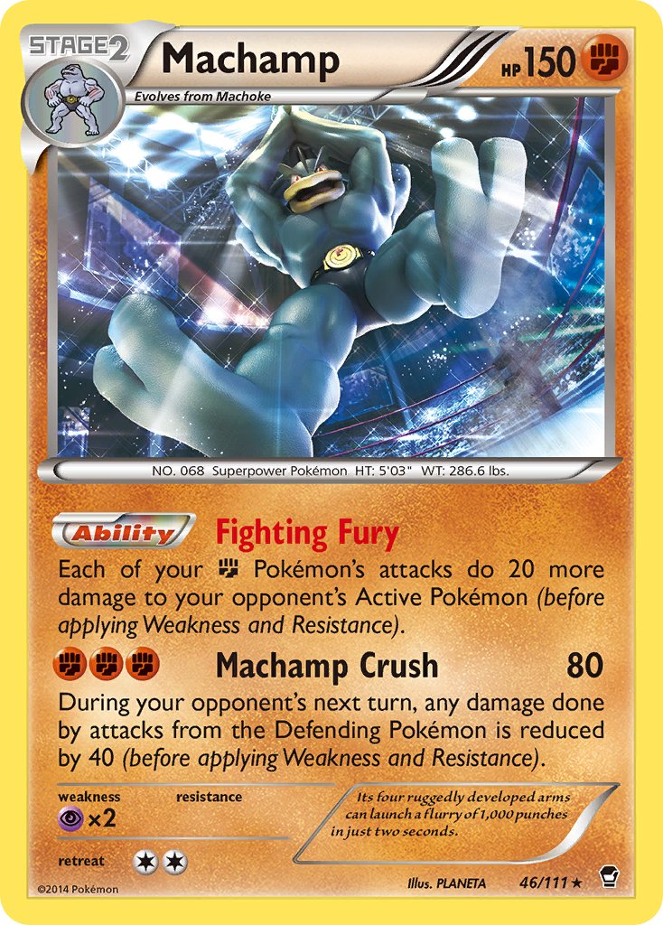 Machamp (46/111) (Cosmos Holo) (Blister Exclusive) [XY: Furious Fists] | Enigma On Main