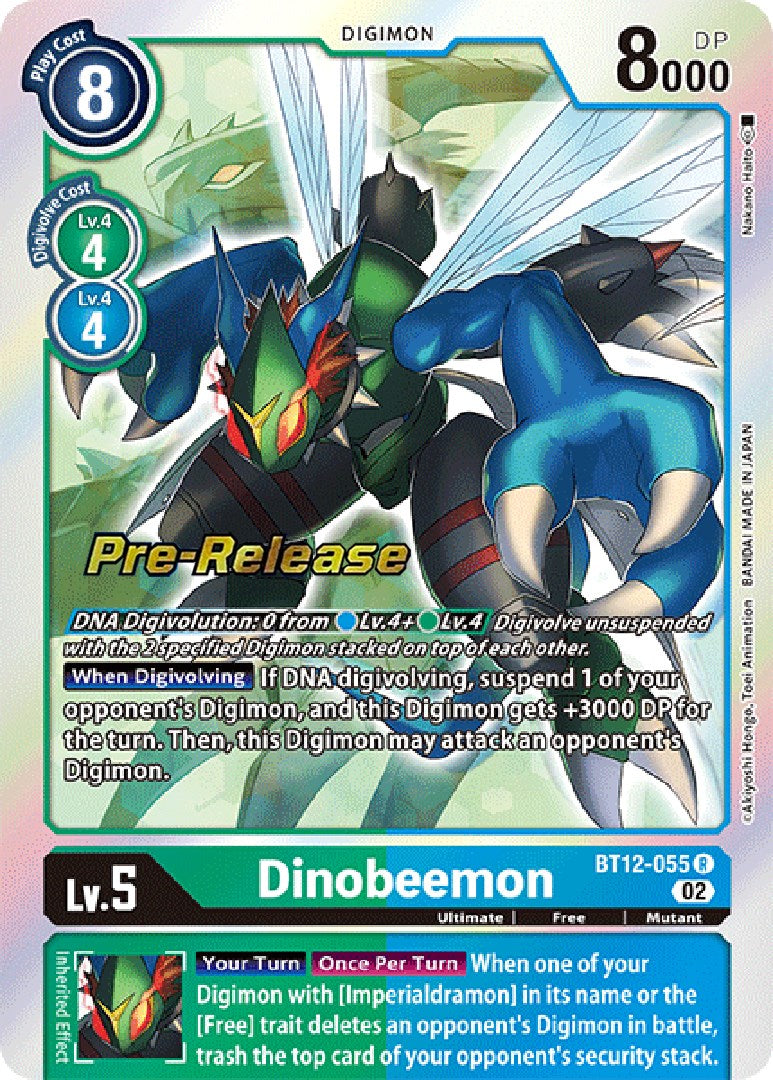 Dinobeemon [BT12-055] [Across Time Pre-Release Cards] | Enigma On Main