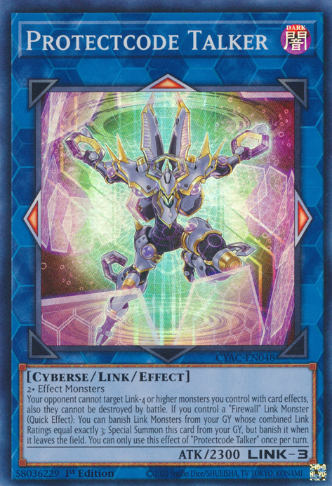 Protectcode Talker [CYAC-EN048] Super Rare | Enigma On Main