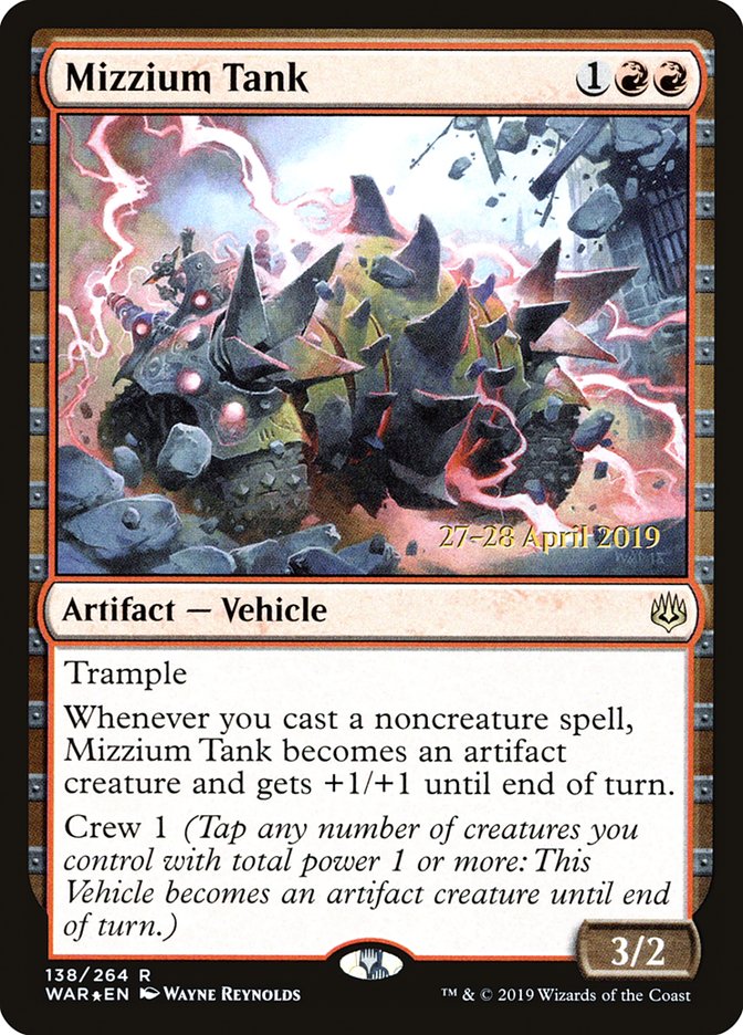 Mizzium Tank  [War of the Spark Prerelease Promos] | Enigma On Main