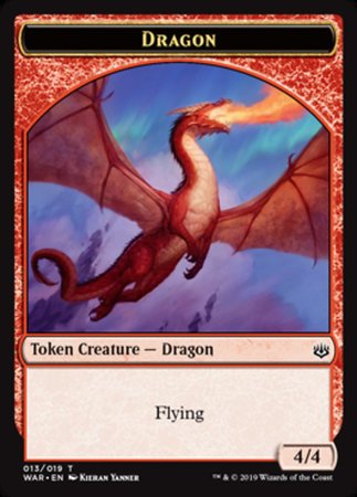 Dragon Token [War of the Spark Tokens] | Enigma On Main