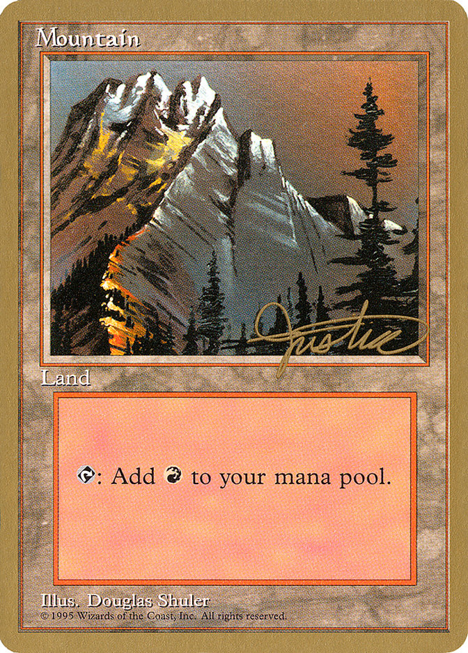 Mountain (mj373) (Mark Justice) [Pro Tour Collector Set] | Enigma On Main