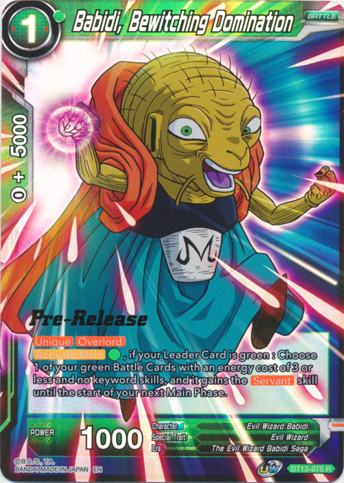 Babidi, Bewitching Domination (BT13-075) [Supreme Rivalry Prerelease Promos] | Enigma On Main