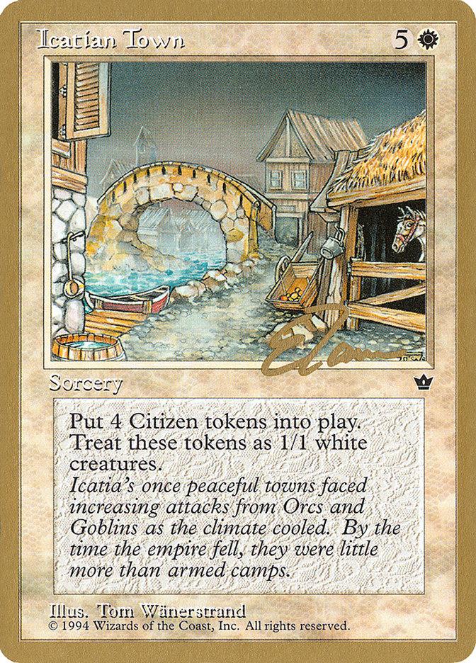 Icatian Town (Eric Tam) [Pro Tour Collector Set] | Enigma On Main