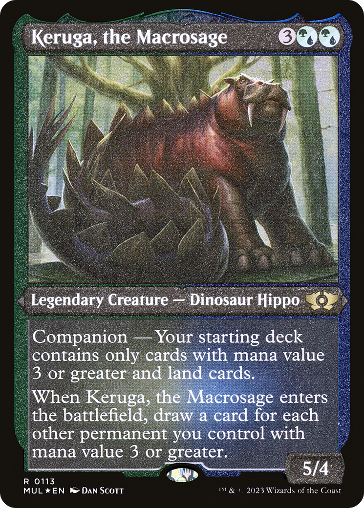 Keruga, the Macrosage (Foil Etched) [Multiverse Legends] | Enigma On Main