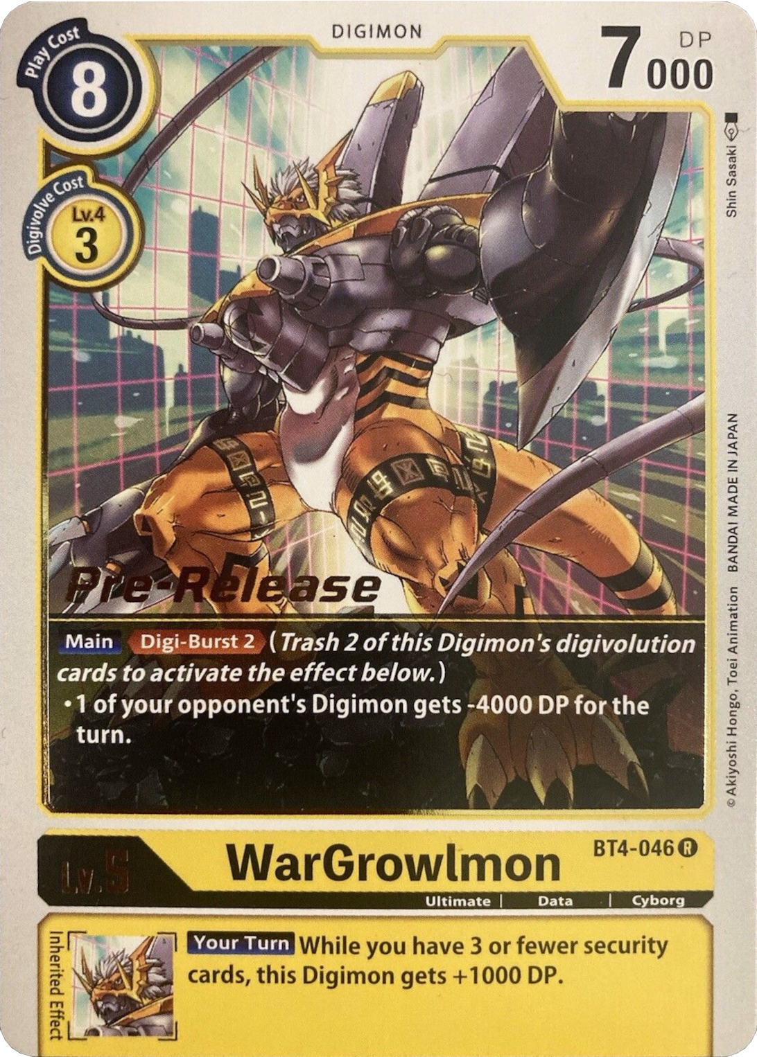 WarGrowlmon [BT4-046] [Great Legend Pre-Release Promos] | Enigma On Main