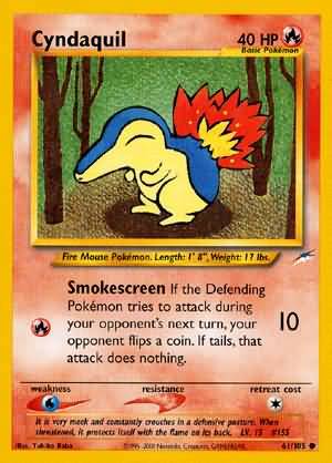 Cyndaquil (61/105) [Neo Destiny Unlimited] | Enigma On Main