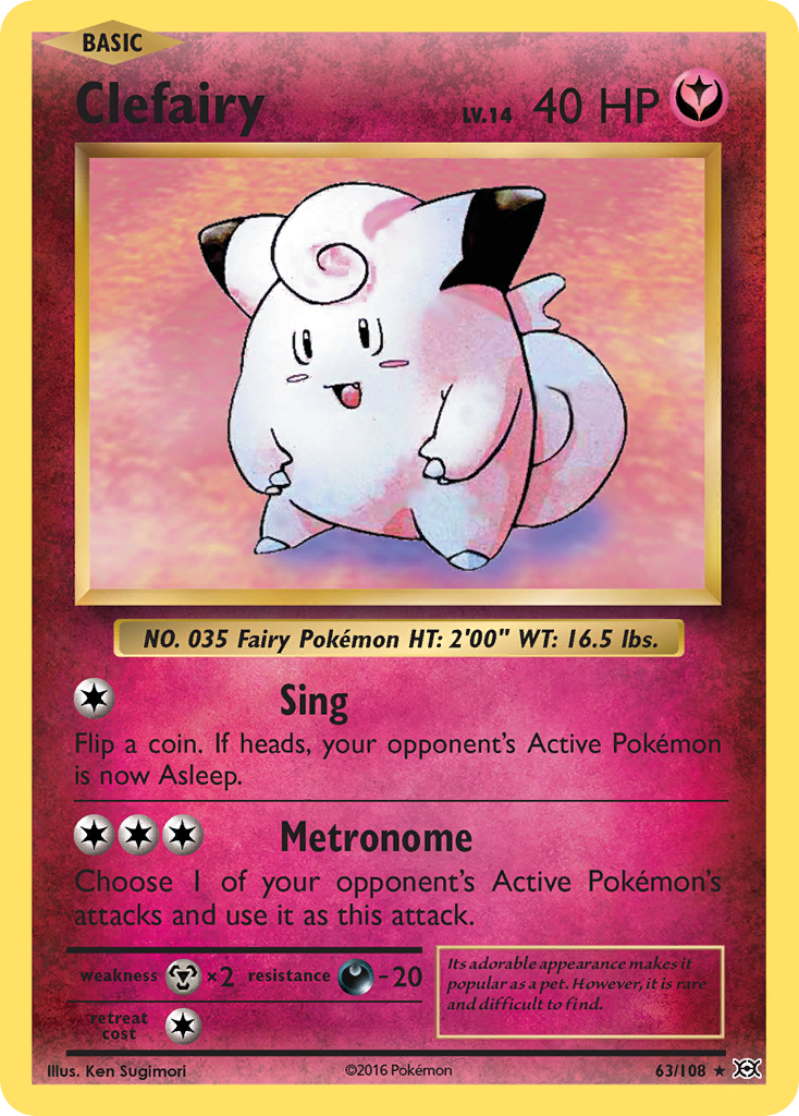 Clefairy (63/108) [XY: Evolutions] | Enigma On Main