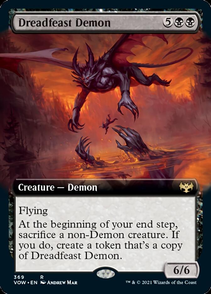 Dreadfeast Demon (Extended) [Innistrad: Crimson Vow] | Enigma On Main