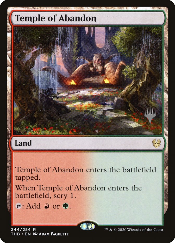 Temple of Abandon (Promo Pack) [Theros Beyond Death Promos] | Enigma On Main