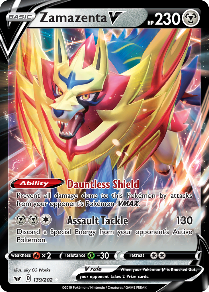 Zamazenta V (139/202) [Sword & Shield: Base Set] | Enigma On Main