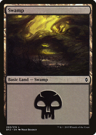 Swamp (260) [Battle for Zendikar] | Enigma On Main