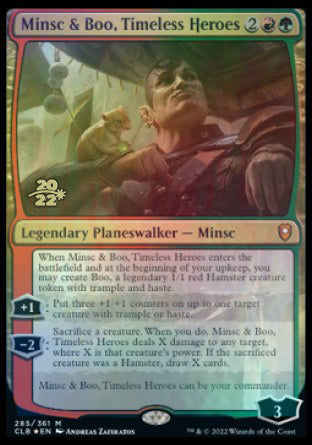 Minsc & Boo, Timeless Heroes [Commander Legends: Battle for Baldur's Gate Prerelease Promos] | Enigma On Main