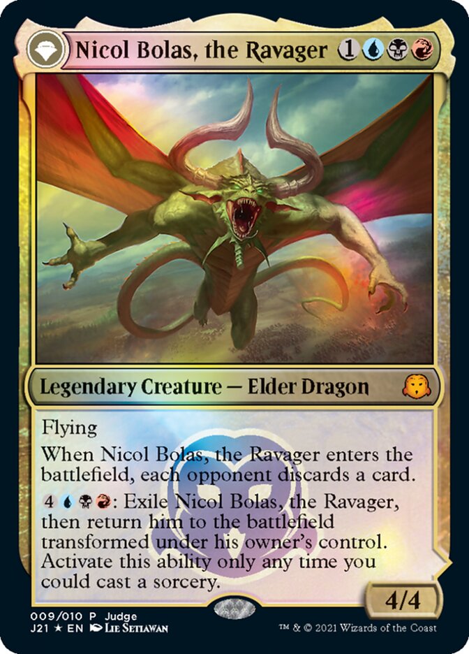 Nicol Bolas, the Ravager [Judge Gift Cards 2021] | Enigma On Main