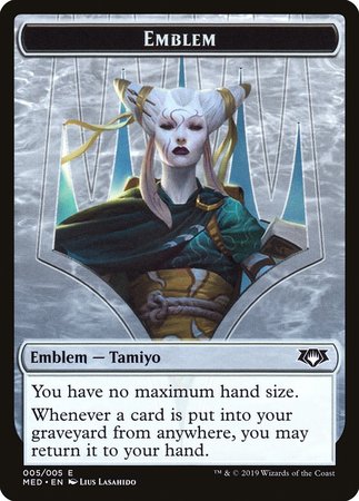 Emblem - Tamiyo, the Moon Sage [Mythic Edition Tokens] | Enigma On Main