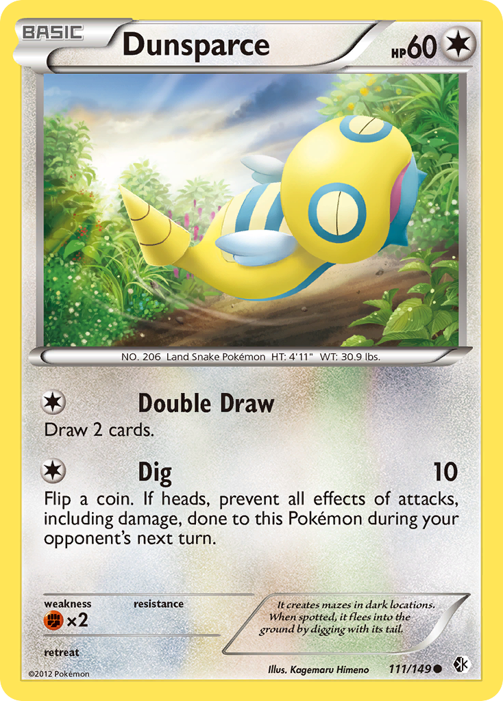 Dunsparce (111/149) [Black & White: Boundaries Crossed] | Enigma On Main