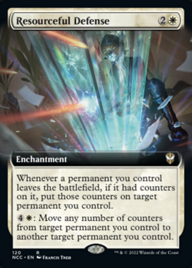 Resourceful Defense (Extended Art) [Streets of New Capenna Commander] | Enigma On Main