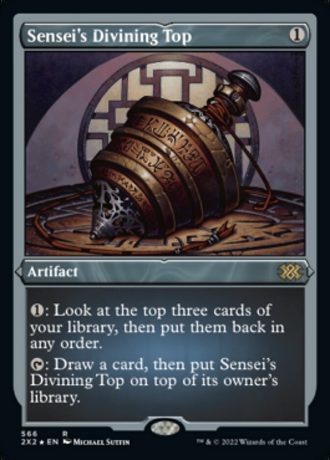 Sensei's Divining Top (Foil Etched) [Double Masters 2022] | Enigma On Main