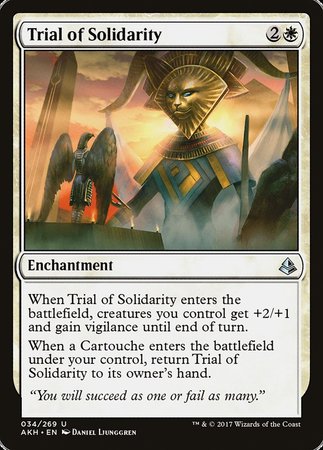 Trial of Solidarity [Amonkhet] | Enigma On Main