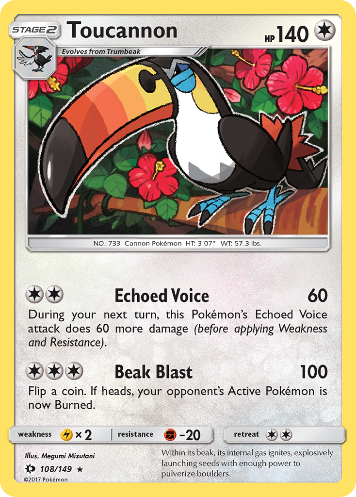 Toucannon (108/149) [Sun & Moon: Base Set] | Enigma On Main