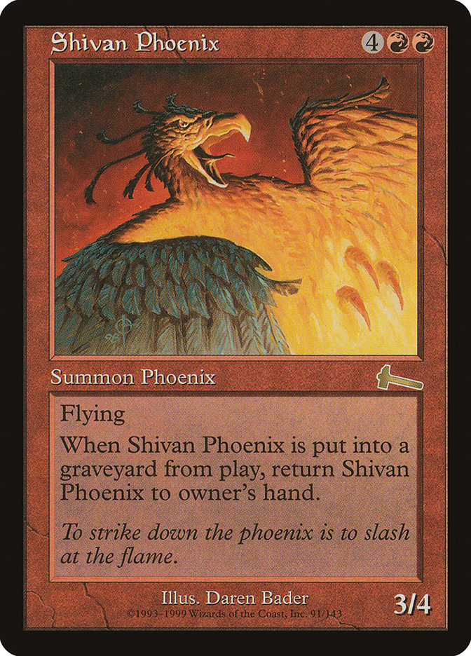 Shivan Phoenix [Urza's Legacy] | Enigma On Main