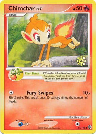 Chimchar (57/100) [Countdown Calendar Promos] | Enigma On Main