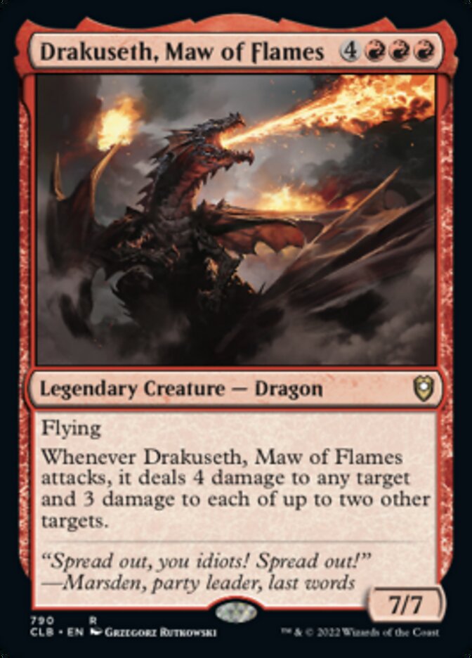 Drakuseth, Maw of Flames [Commander Legends: Battle for Baldur's Gate] | Enigma On Main