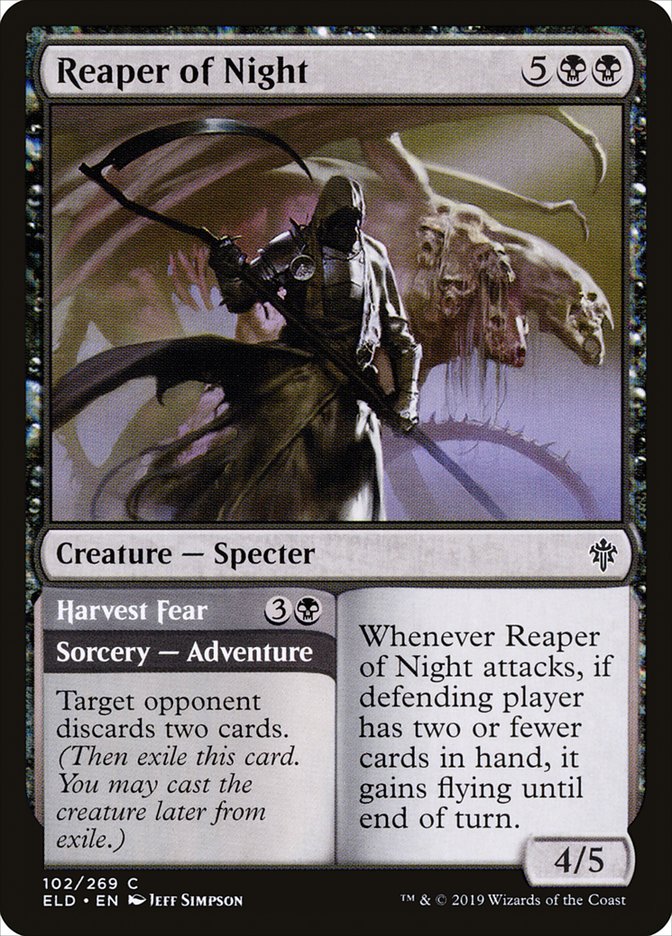 Reaper of Night // Harvest Fear [Throne of Eldraine] | Enigma On Main