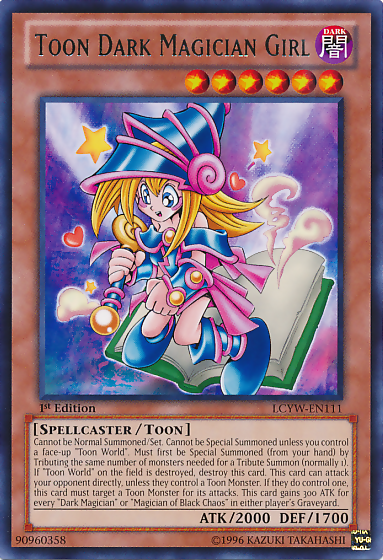 Toon Dark Magician Girl [LCYW-EN111] Rare | Enigma On Main