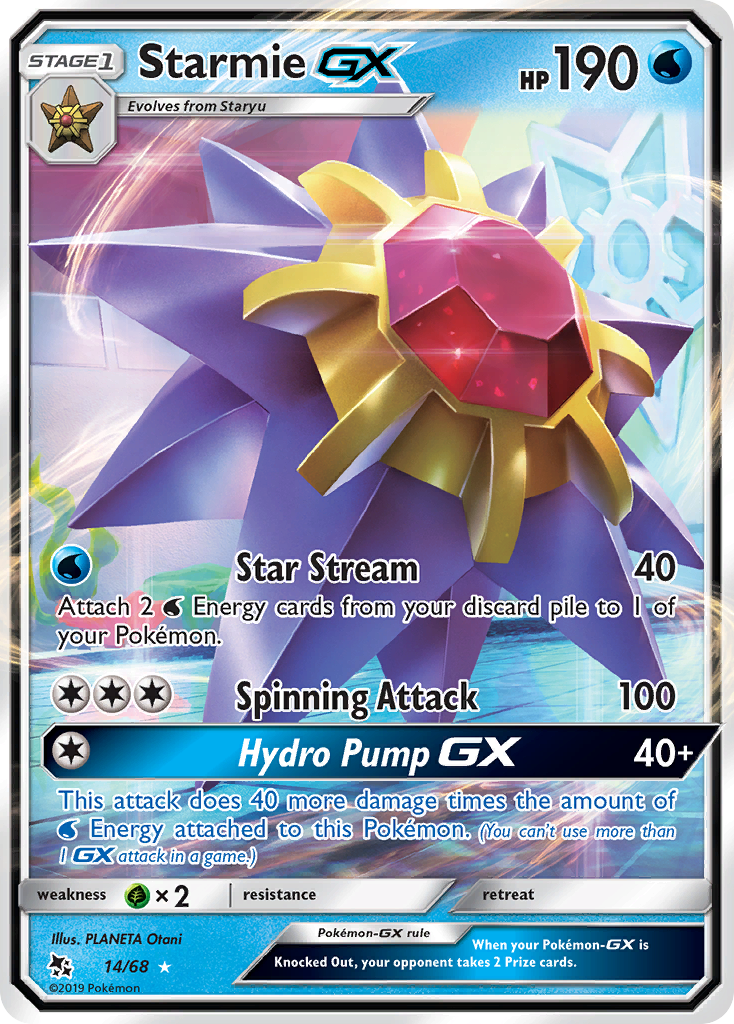 Starmie GX (14/68) [Sun & Moon: Hidden Fates] | Enigma On Main