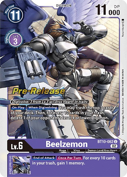 Beelzemon [BT10-082] [Xros Encounter Pre-Release Cards] | Enigma On Main