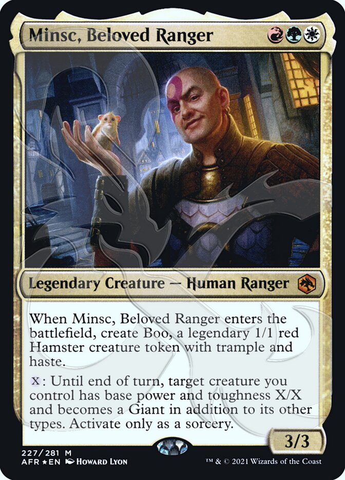 Minsc, Beloved Ranger (Ampersand Promo) [Dungeons & Dragons: Adventures in the Forgotten Realms Promos] | Enigma On Main