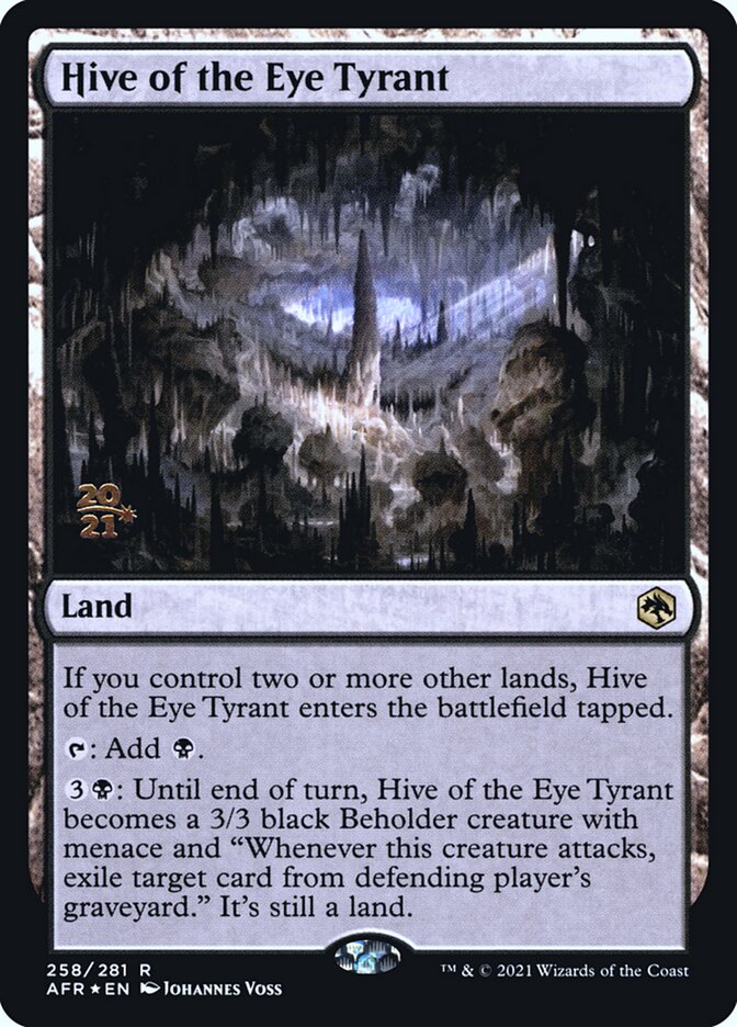 Hive of the Eye Tyrant [Dungeons & Dragons: Adventures in the Forgotten Realms Prerelease Promos] | Enigma On Main